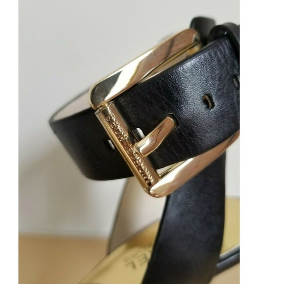 Michael KORS JULIETA Black Tan Leather Wide Ankle Strap Pointed Toe Slingback 8M - Picture 4 of 16